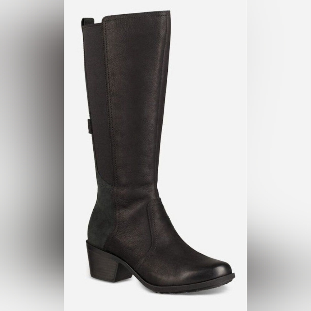 Teva Women's Black Heeled Boots NWOB
